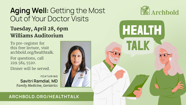 Health Talk - Aging Well: Getting the Most Out of Your Doctor Visits