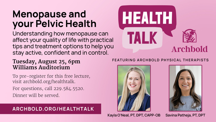 Health Talk: Menopause & The Pelvic Floor